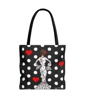 BOLSA TOTE MARIA BLANCO Y NEGRO