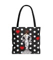BOLSA TOTE MARIA BLANCO Y NEGRO