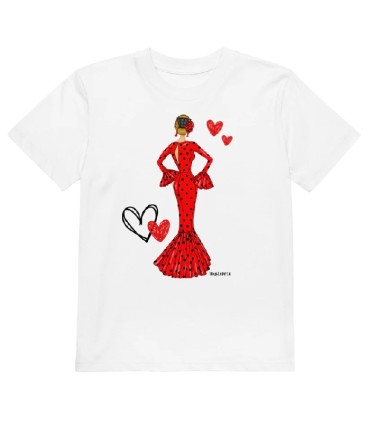 CAMISETA INFANTIL MC MARIA ROJO