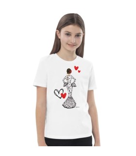 CAMISETA INFANTIL MC MARIA BLANCO
