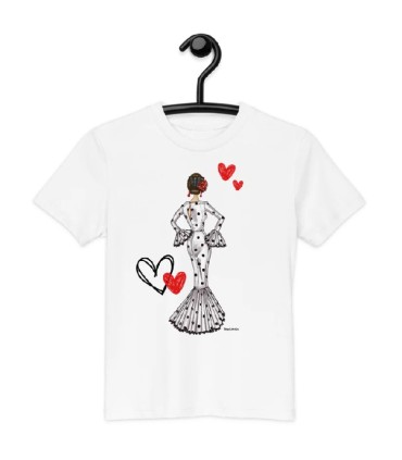 CAMISETA INFANTIL MC MARIA BLANCO