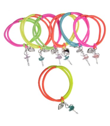 PULSERA PEQUEÑA NIÑA BAILE ESMALTE