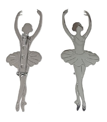 BROCHE ACERO BAILARINA