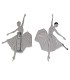 BROCHE BAILARINA PLATA