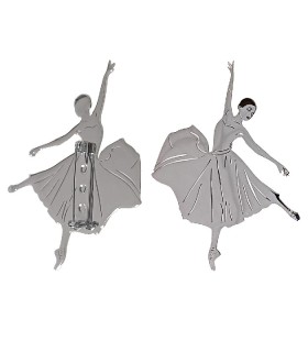 BROCHE BAILARINA PLATA