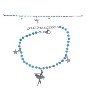 BRAZALETE ELAS. BAILARINA AZUL