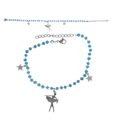 BRAZALETE ELAS. BAILARINA AZUL