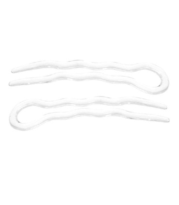 SET HORQUILLA ACETATO TRANSPARENTE U