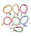 BRAZALETE ELÁSTICO FLUORESCENTE CON COLGANTES