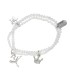 PULSERA DOBLE BAILARINA Y CRISTALES