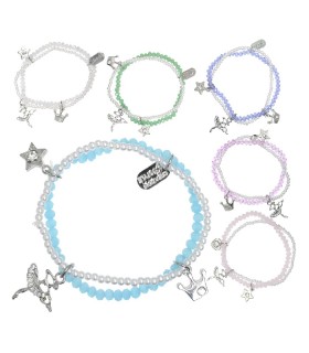 PULSERA DOBLE BAILARINA Y CRISTALES