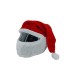 GORRO PAPA NOEL CASCO MOTO