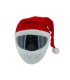 GORRO PAPA NOEL CASCO MOTO