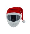 GORRO PAPA NOEL CASCO MOTO