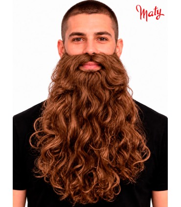 Peluca y barba de rey mago para disfraz - Accesorios Maty.