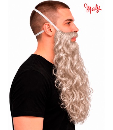 Peluca y barba de rey mago para disfraz - Accesorios Maty.