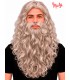 Peluca y barba de rey mago para disfraz - Accesorios Maty.