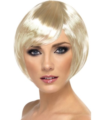 pelucas|carnaval|tienda|disfraces Madrid|maty.es|Peluca corta rubia