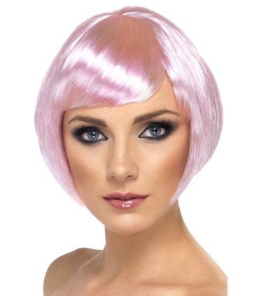 pelucas|carnaval|tienda|disfraces Madrid|maty.es|Peluca corta rosa