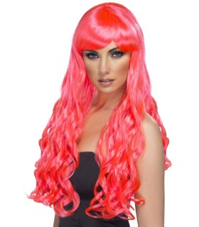 pelucas|carnaval|tienda|disfraces Madrid|maty.es|Peluca larga con Flequillo