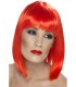 pelucas|carnaval|tienda|disfraces Madrid|maty.es|Peluca Glam roja neón