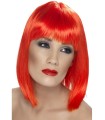 PELUCA GLAM ROJA NEON