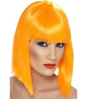 PELUCA GLAM NEÓN NARANJA