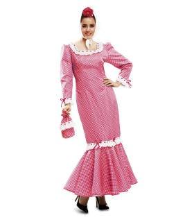 DISFRAZ MADRILEÑA ROSA ADULTO