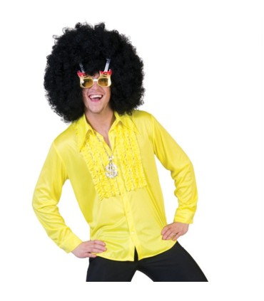 CAMISA DISCO AMARILLA