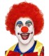 PELUCA PAYASO LOCO ROJA